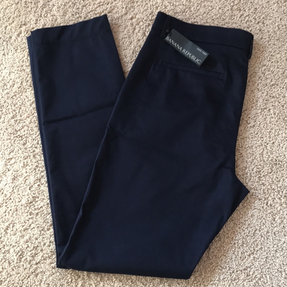 🐬Banana Republic Core Temp Men's Navy Pants - Picture 5 of 10